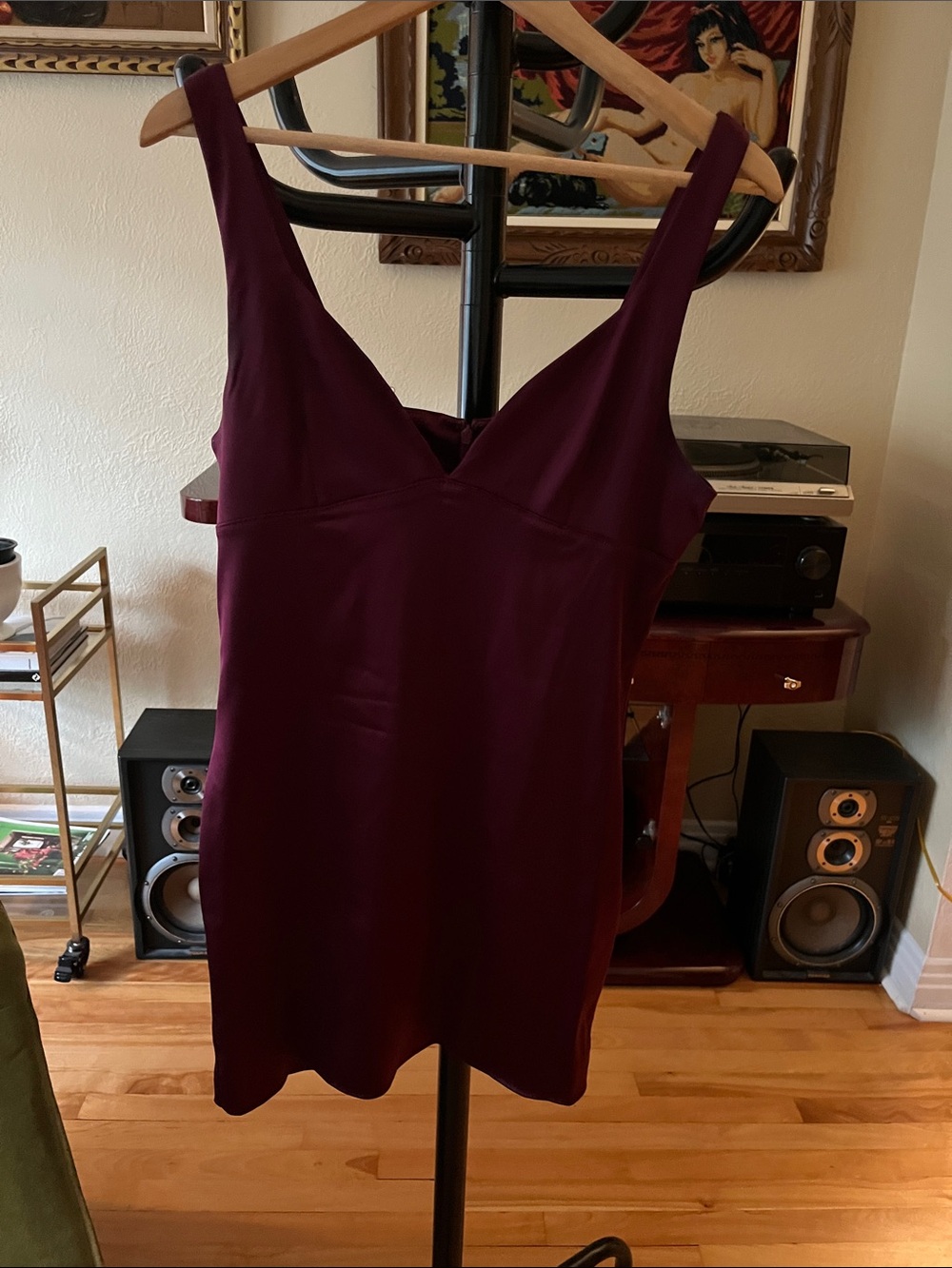 Babaton Wine Mini Dress
